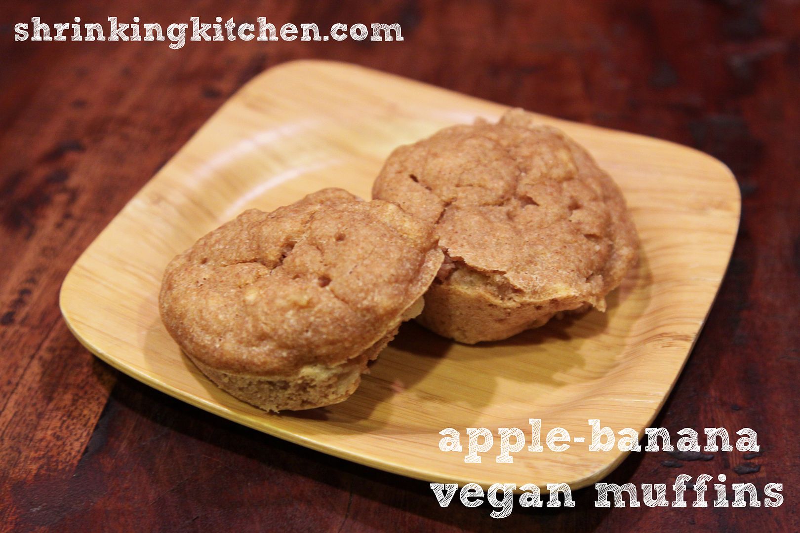 Vegan AppleBanana Muffins